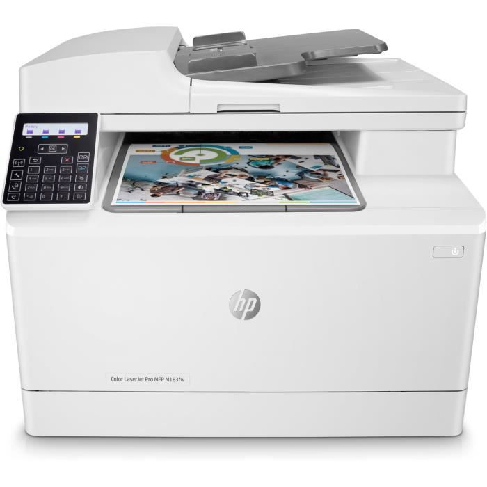 Imprimante multifonction HP Color LaserJet Pro M183fw laser couleur Copie Scan - Idéal pour les professionnels