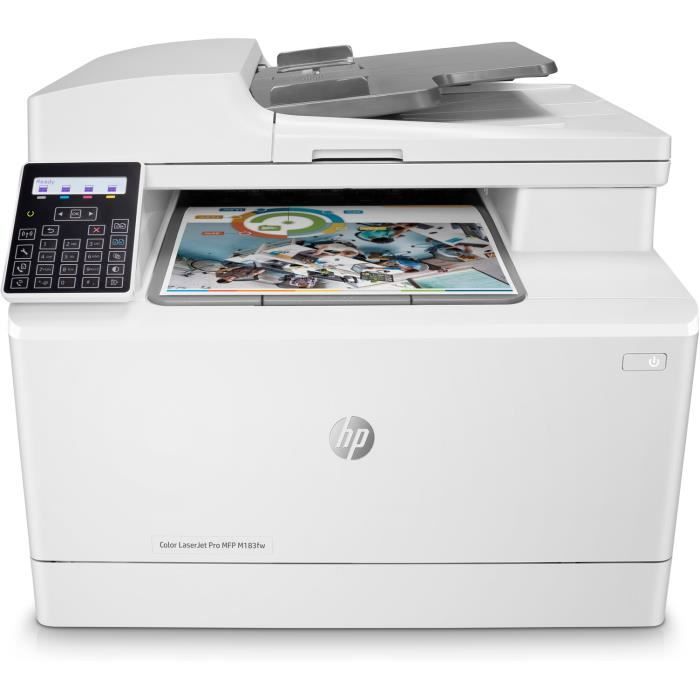 Imprimante multifonction HP Color LaserJet Pro M183fw laser couleur Copie Scan – Idéal pour les professionnels