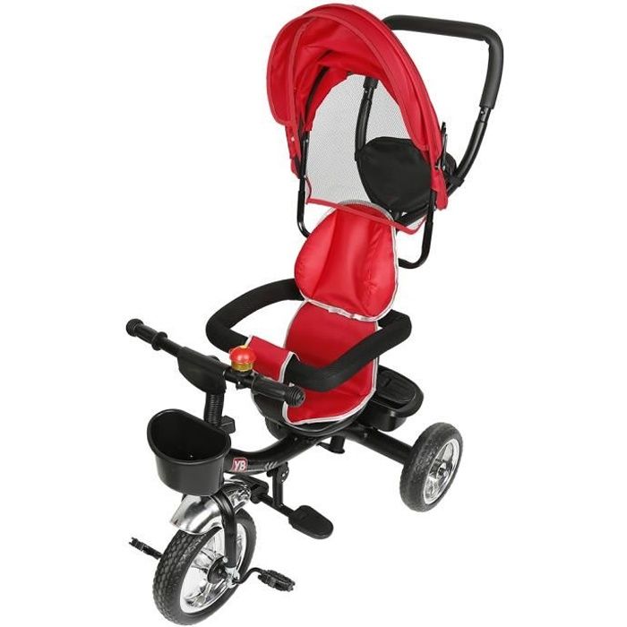 Tricycle enfant pour bébé Mixte tricycle Évolutif poussette évolutive