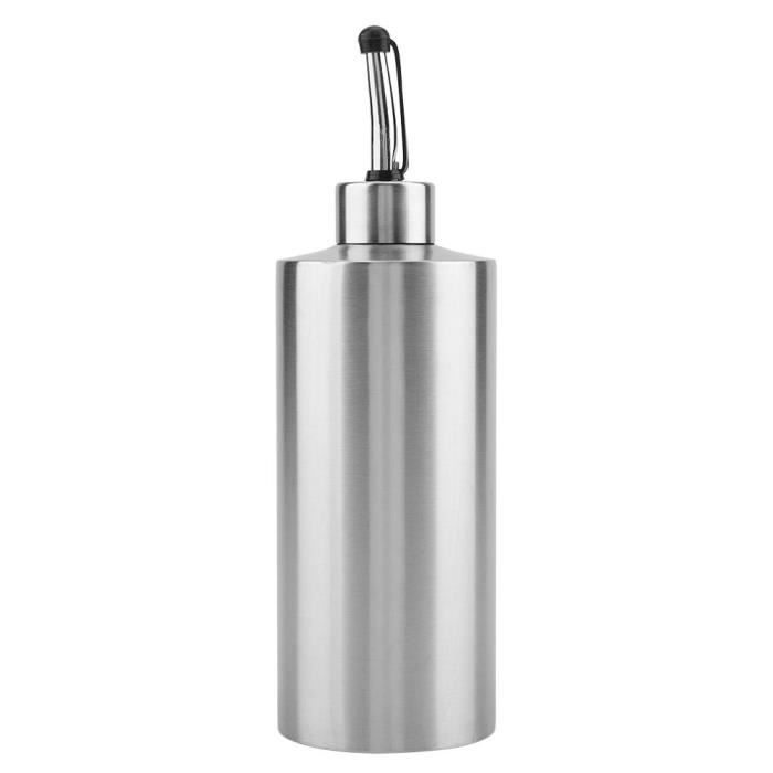550 ml de rcipients de distributeur de sauce au vinaigre en acier  inoxydable pour bouteille d'huile en acier inoxydable (A) - Cdiscount Maison