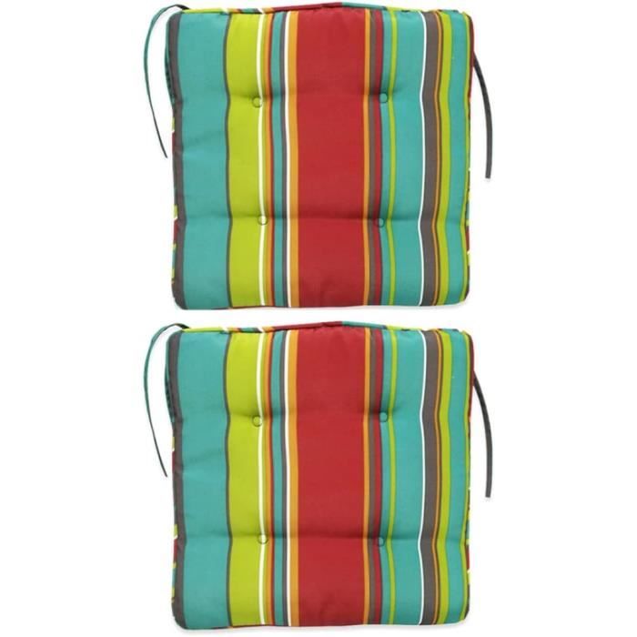 Fansu Coussin De Chaise Avec Attache, Coussin Salon Fauteuil, Couleur Unie Lin Galette De Chaise Epais Tatami Respirant Confortable Pour Intérieur Extérieur Jardin Patio (Blanc,50x50x8cm