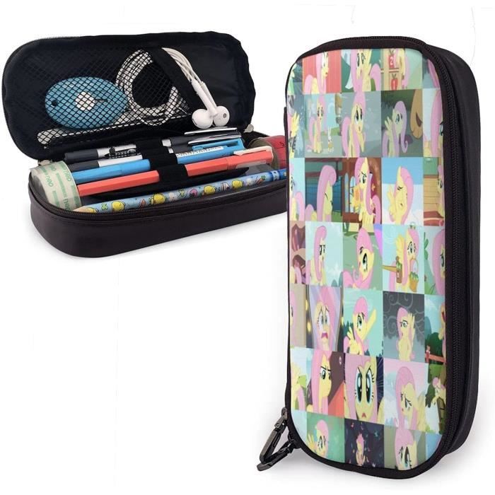 My Little Pony Trousse Triple Compartiment – 22x3x12 Cm, Polyester, Fermetures Éclair, Pour Enfants 5-14 Ans