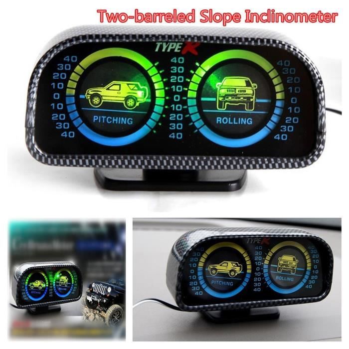 Outil Mesure Angle Inclinomètre Voiture Armée Verte - Mesure Pente Et Inclinaison Avec Précision /-3° Accessoire Sécurité Routière