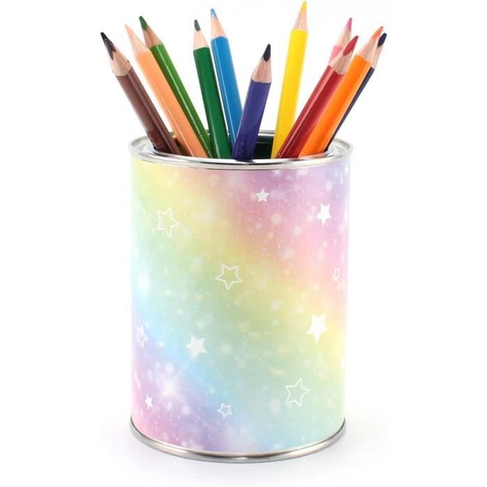 Gobelet À Crayons Arc-En-Ciel Avec 12 Crayons De Couleur Triangulaires -  Pot À Crayons Pour Enfants - Organisateur De Bureau[u2825] - Cdiscount  Beaux-Arts et Loisirs créatifs