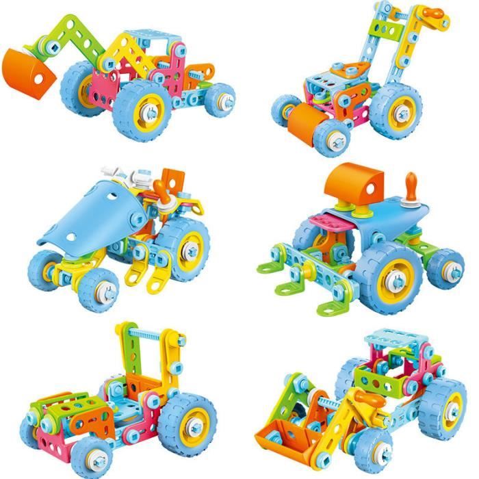 Blocs de Construction Jouet Enfant 5 Ans garçon 6-en-1 Jeux pour garçons Filles de 4 5 6 7 8 9Apprentissage la Construction Jouets