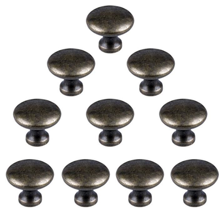 JZK 10 x Acier Inoxydable Poignee de Meuble Cuisine Espacement des Trous de 96 mm Acier Bross/é Poign/ée en T pour Porte darmoire Poign/ées de Porte de Cuisine
