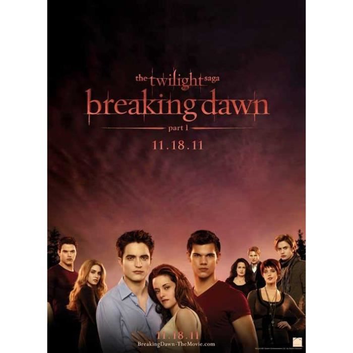 Twilight Chapitre 4 Révélation 1ère Partie Affiche du film Twilight - Chapitre 4 : Révélation 1ère partie (cast