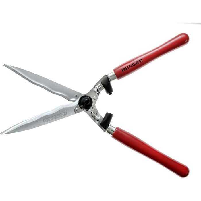 Cisaille à Haie Berger 540mm - Lames Ondulées Anti-glisse | Jardinage Professionnel