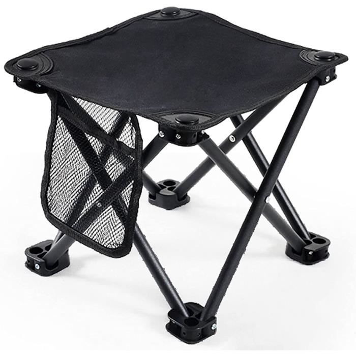 Lot De 2 Chaises Pliantes De Plage AKTIVE – Alu, 44x40x72cm, Assise 23cm, Anti-bascule, 110kg
