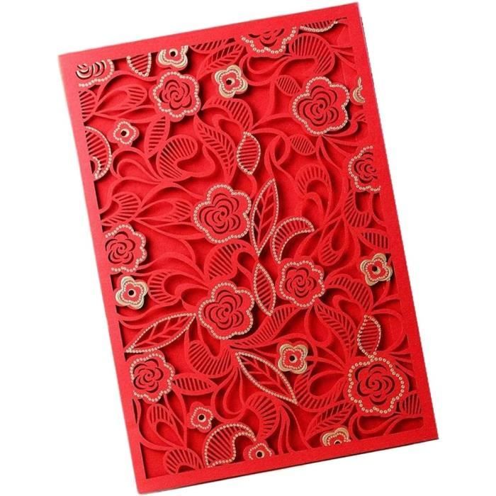 50 Cartes Nominatives En Forme De Cœur Découpées Au Laser - Pour Mariage, Anniversaire, Fêtes (style 5) - 7