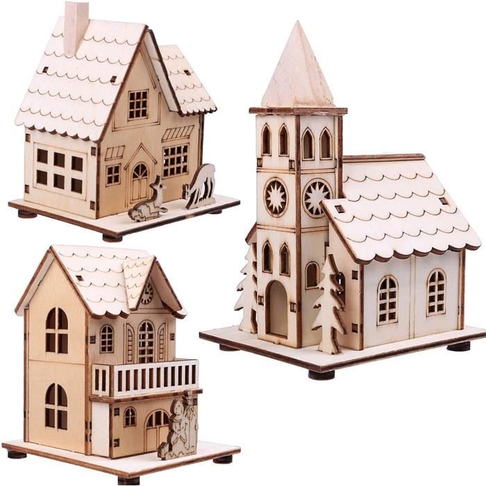Figurine Lumineuse Pour Village De Noël – Maison Victorienne D’hiver Wee Crafts, Déco Féerique