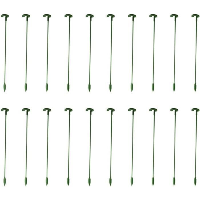 48 Anneaux De Support Pour Plantes – Piquets Réutilisables 25 X 14 Cm, Pour Plantes Grimpantes D'intérieur Et Petites Fleurs