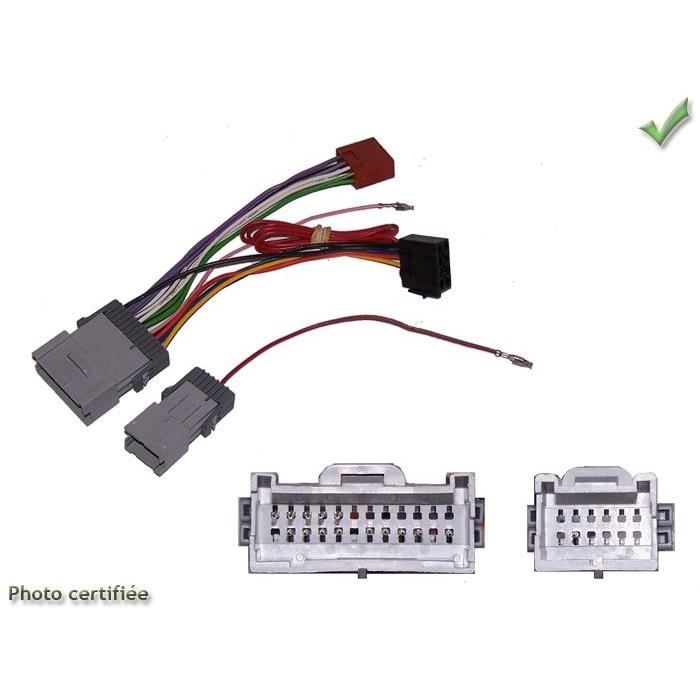 FAISCEAU AUTORADIO HUMMER H2 03-08 H3 2005&gt 2010 SANS AMPLI 4HP ISO