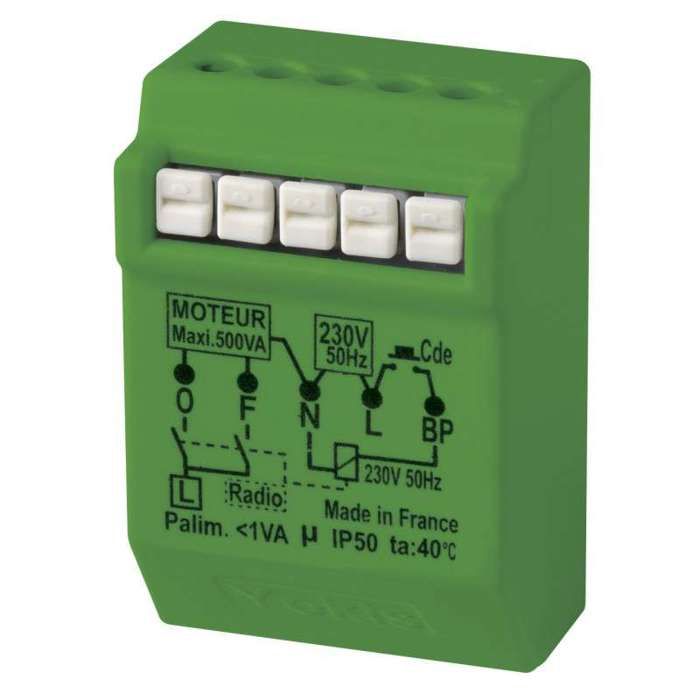 Micromodule RADIO POWER pour volet roulant encastré - YOKIS - MVR500ERP