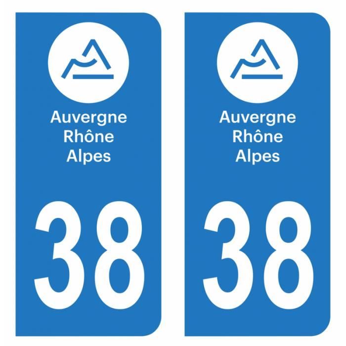Lot De 4 Autocollants Plaque Immatriculation HADEXIA - Blason Marseille 13, Noir & F Europe