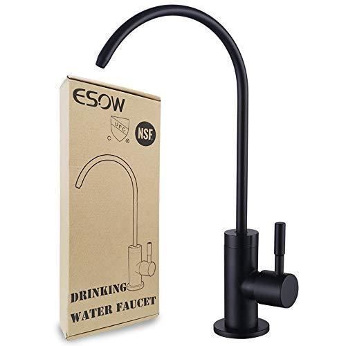 Robinet Filtre à Eau Cuisine 100% Sans Plomb – Bec Col De Cygne Doré Brossé, Acier Inox SUS304 - 2