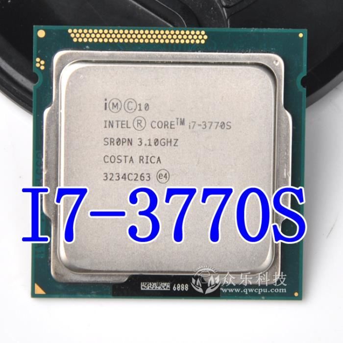 Intel Quad Core Processeur Core i7 3770 S 3 1 GHz L3 8 M 65 W LGA 1155 CPU