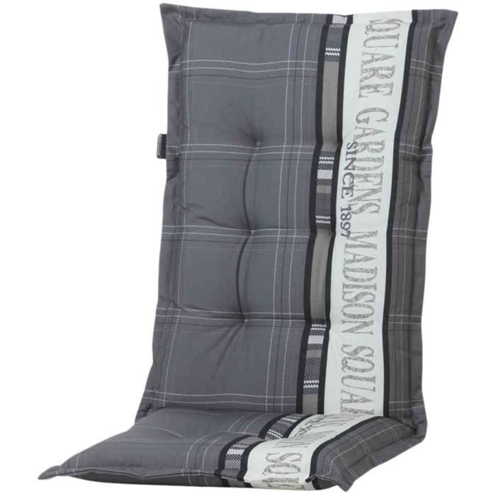 Coussin De Dossier Pour Chaise De Jardin 45x100 Cm - Coussin Extérieur Doux Avec Attaches, Plusieurs Couleurs