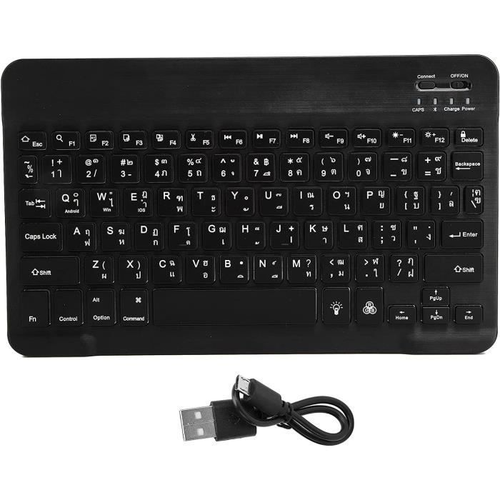 Clavier Bluetooth Sans Fil Universel Blackview K1 - QWERTY Anglais - Noir - Neuf