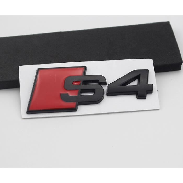 S4 badge emblème autocollant sticker logo A4 RS4 RS S Audi Coffre Couvercle Coffre Arrière Hayon