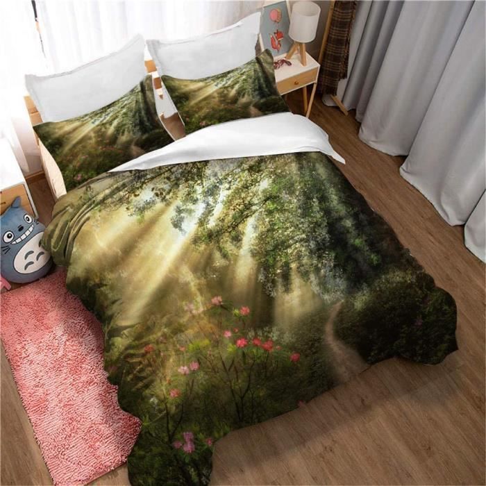 for-t-verte-ensemble-housse-de-couette-220x240cm-20-coton-percale-pour