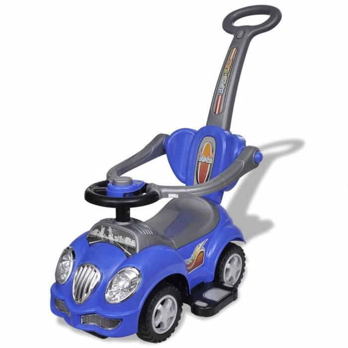 149 Unique Joli Voiture Enfant A Chevaucher Bleu Avec Manche De Poussee Jeux De Conduite Pour Enfant Bebe Neu Cdiscount Jeux Jouets