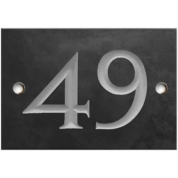 Gravé Ardoise Numéros De Maison Expédition Le Même Jour - Numéro 50[348