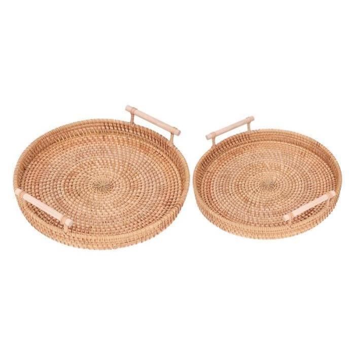 Sous-verres En Rotin Tissé Main - Diamètre 7 Pouces (18cm) - Isolants Chaud/froid - Protègent Les Tables - Lot De 1