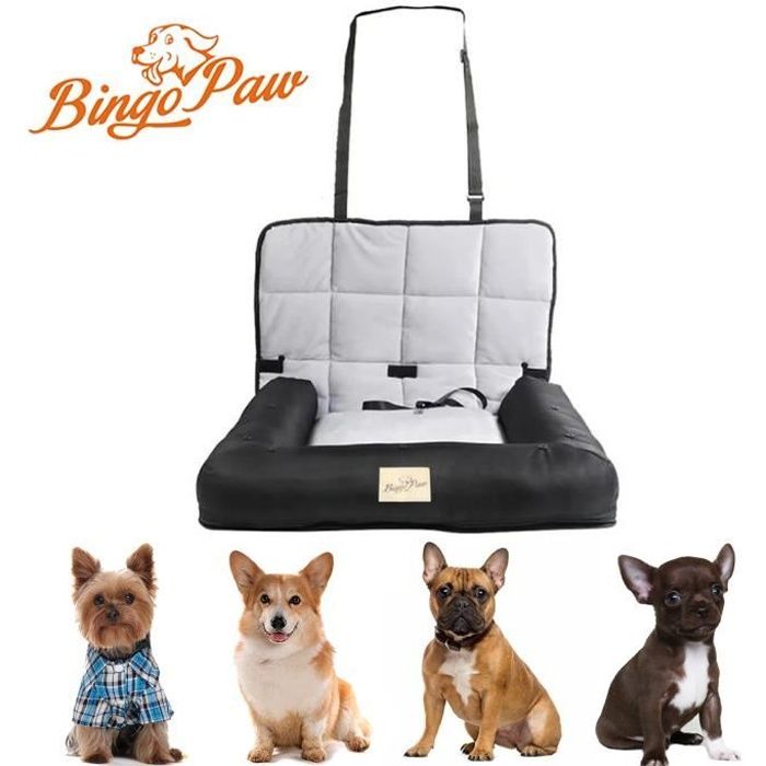 Meilleurs prix pour BingoPaw Siege Auto Chien Voiture Petite Taille Panier Chien Voiture Coussin Chien 56x43x10cm