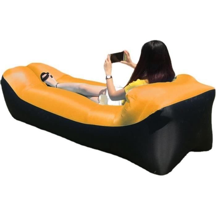 Canapé Gonflable Mockins I-121 – Idéal Pour Camping, Plage Et Détente, Couleur Bleue