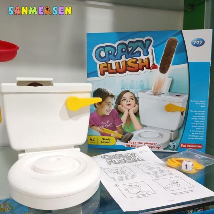 Gant De Bras VUY7H Crazy Flush Toilet Board Game Shits Toilet Toys For