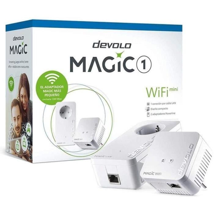 Devolo Magic 1 Mini WiFi : kit de démarrage Compact Powerline pour Un WiFi Efficace sur Les câbles de Courant à
