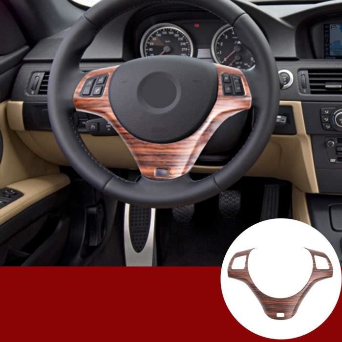 Autocollant De Volant 3 Pcs Voiture Volant Cadre Couverture Garniture