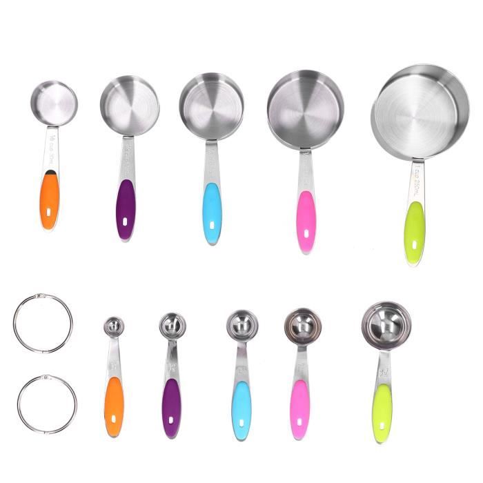 EJ.life Food Portion Measuring Cups, Measuring Cup Spoon Set Measuring