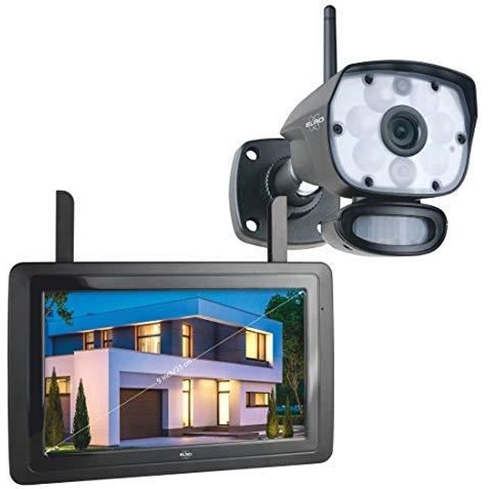 ELRO CZ60RIPS Color Night Vision Camera de Surveillance Kit avec 9 Écran et application - 1080P HD résolution CZ60RIPS