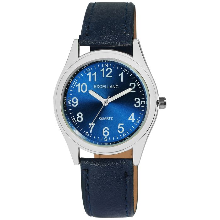 Montre - EXCELLANC - Excellanc Homme Bleu - 35 mm - Quartz PC21 - Cadran et bracelet bleu