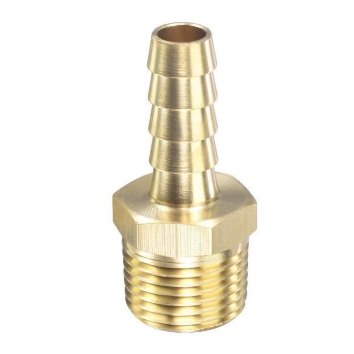 5 Raccords En T Laiton 4mm - Connexeur 3 Voies Pour Tuyaux Huile/air/eau - Raccord Cannelé