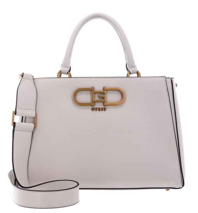 Sac à Main GUESS Gregoria Large Girlfriend Satchel - Bandoulière, Rouge Foncé - Cuir, Design élégant