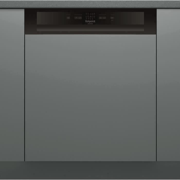 Lave vaisselle semi intégrable HOTPOINT HBC2B+26B 14 couverts Induction L60cm 46dB bandeau