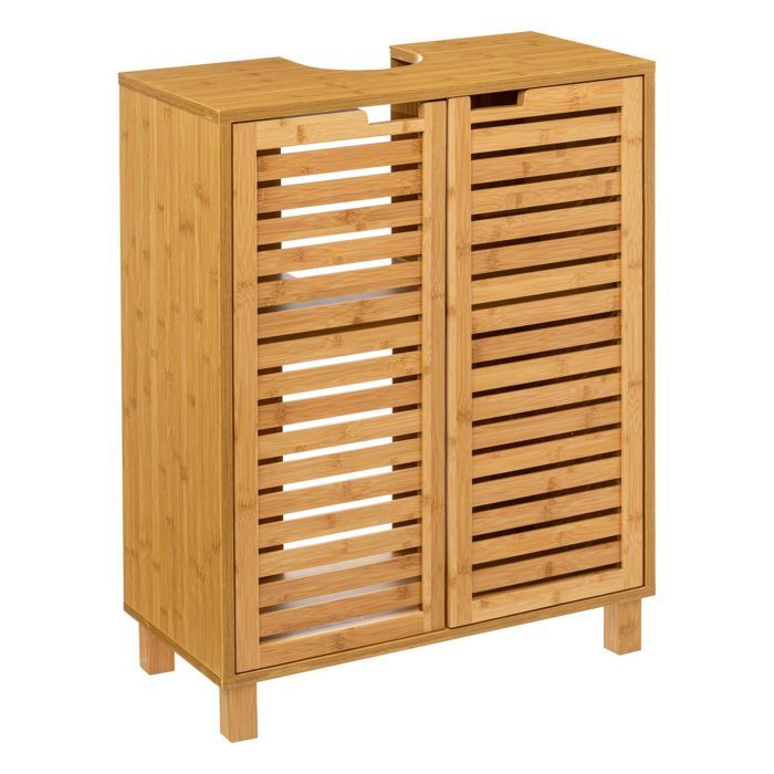Five Simply smart - Meuble sous lavabo en bambou Sicela - 60 x H. 80 cm - Marron