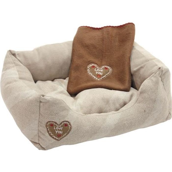 Kerbl Lit pour chiens Love You 47 x 37 x 11 cm Beige 81231