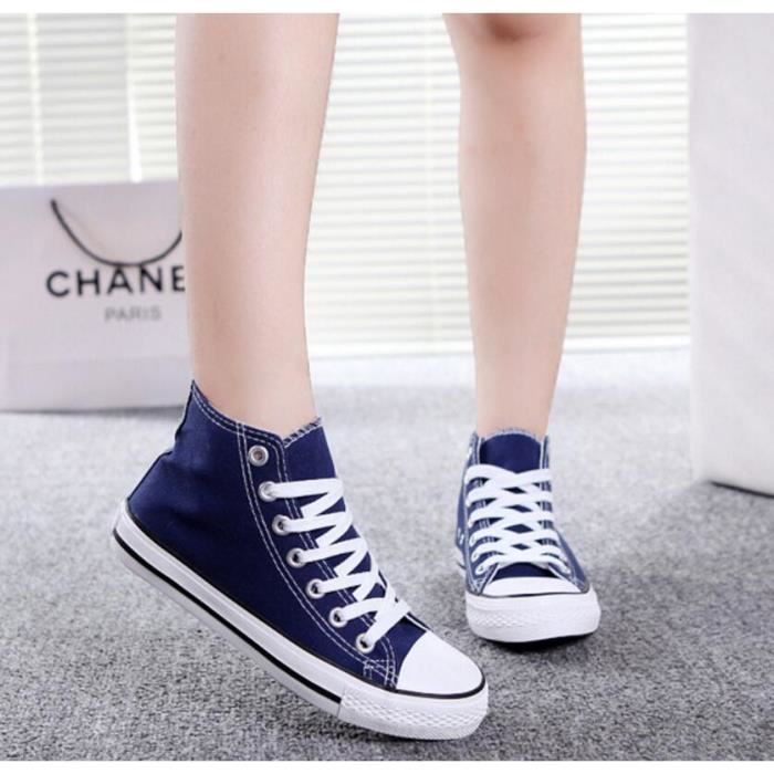 Converse chuck taylor all star move hi toile femme noir femme | Fanny  chaussures