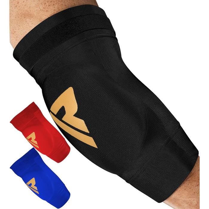 Coudières RDX MMA - Protection Coude Boxe, Volley, VTT - Rembourrage EVA 4 Segments - Taille Ajustable
