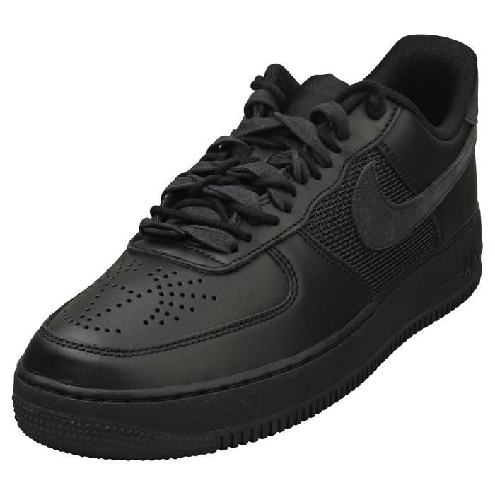 Nike Baskets - Nike - AIR FORCE 1 LOW SP - Homme - Noir - Cuir - Lacets