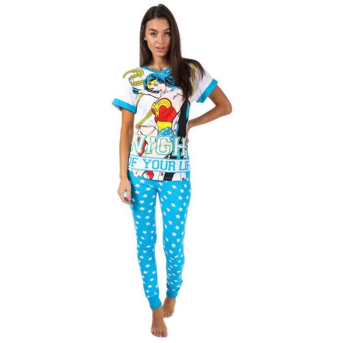 DC Comics Ensemble de pyjama fantaisie pour gar/çon avec cape et masque
