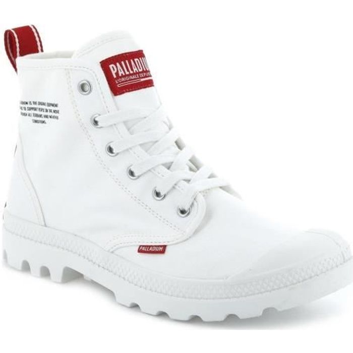 BASKET PALLADIUM PAMPA HI DARE blanc Adulte Femme Lacets