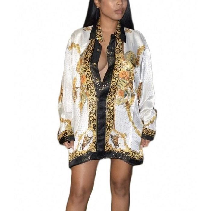 Pyjama Femme En Satin De Soie - Ensemble 2 Pièces Manches Longues - Taille S à XXL, Nombreuses Couleurs - 4