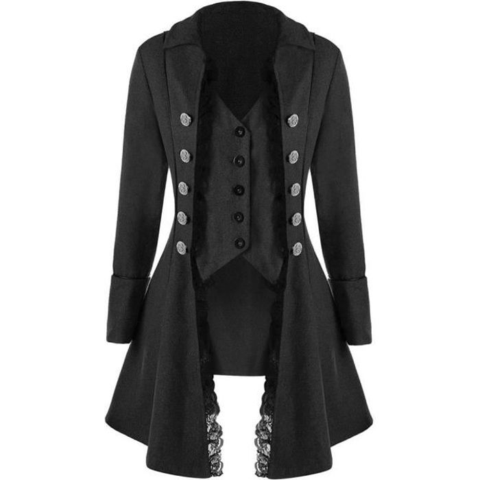 Manteau Manteau Vintage pour femme costume Long Steampunk