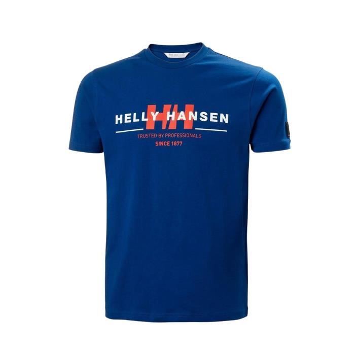 T-Shirt Helly Hansen Graphic Bleu pour Homme
