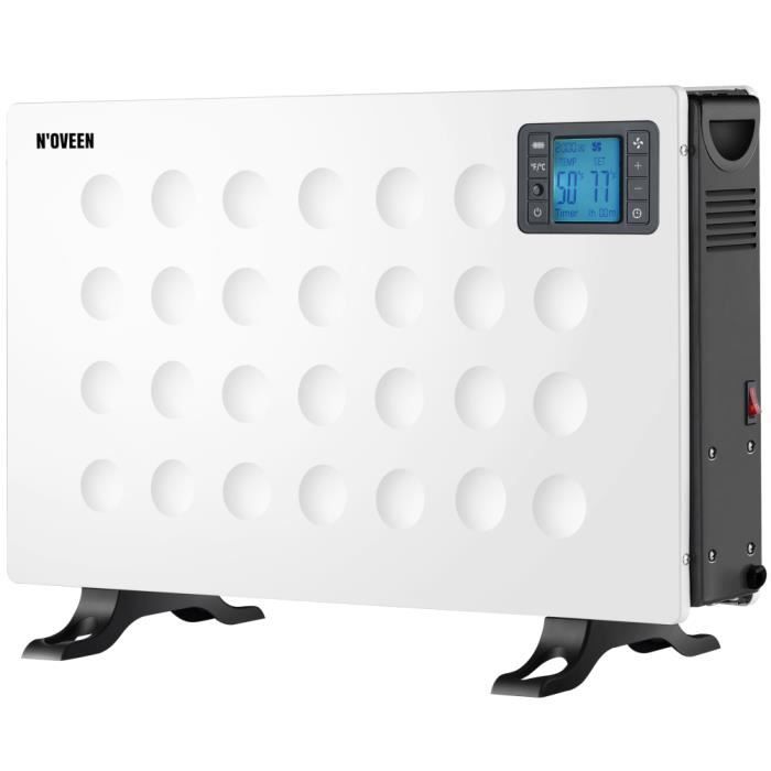 Chauffage par convecteur CH8000 LCD SMART Blanc Chauffage par convecteur SMART moderne avec écran LCD